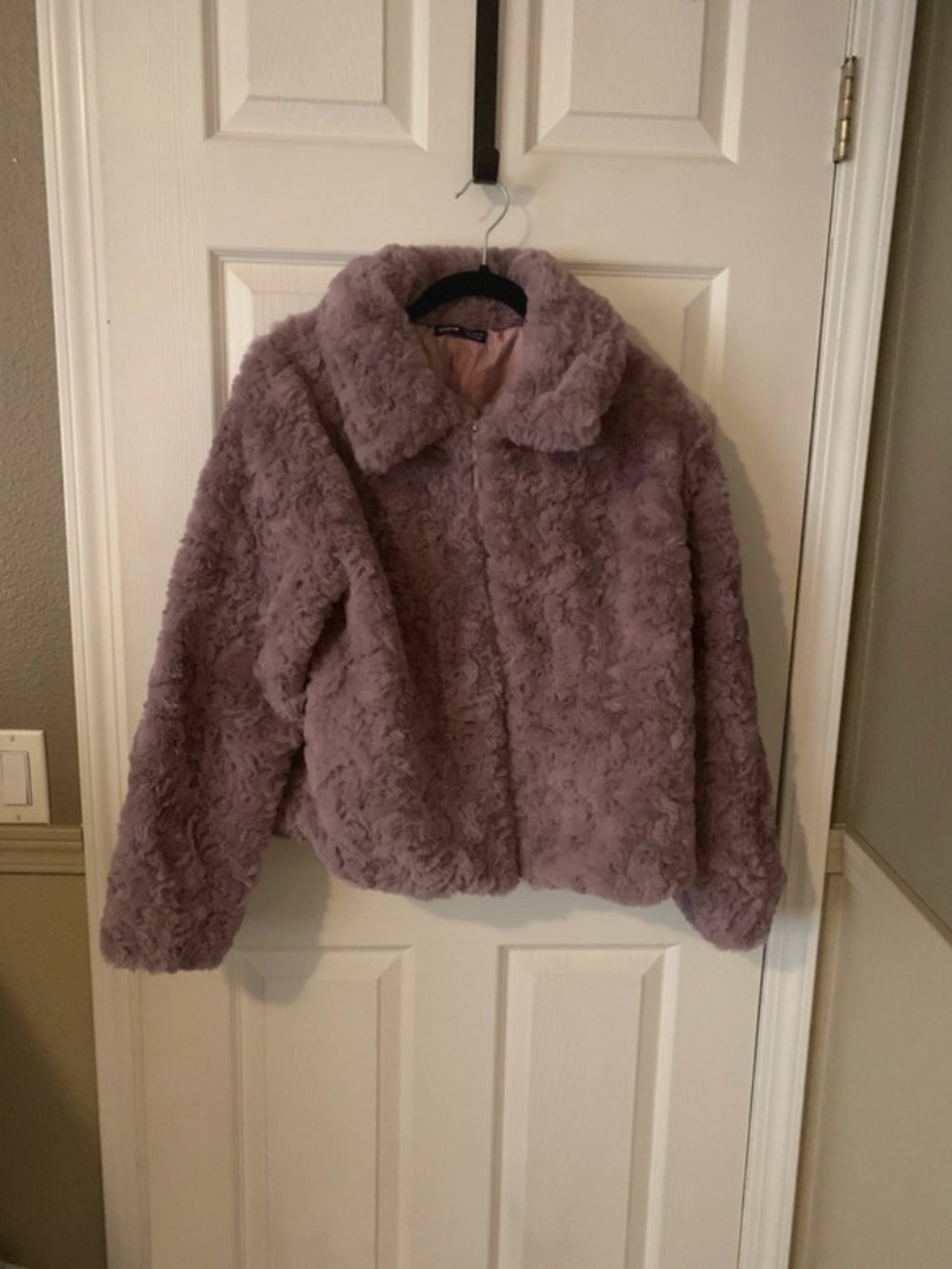 Lavender Faux Fur Jacket